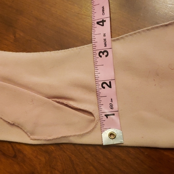 Vintage Stretch Nylon Pink Gloves 7"  Unbranded - Picture 9 of 10